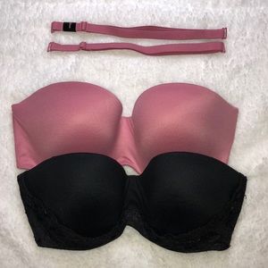 VS Body By Victoria Strapless Bra Set